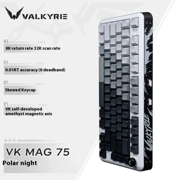 VALKYRIE VK MAG 75 Esports Magnetic Axis Keyboard 8khz Custom Gaming Keyboard