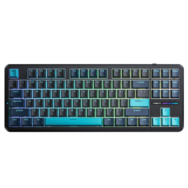 AULA F87 Pro Wireless TKL Mechanical Keyboard - Black Green