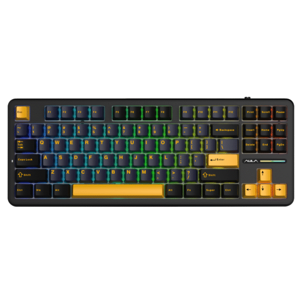 AULA F87 Pro Wireless TKL Mechanical Keyboard - Thunder Black