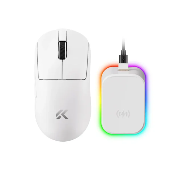 MCHOSE A7 V2 Ultra Plus Lightweight Wireless Gaming Mouse - White