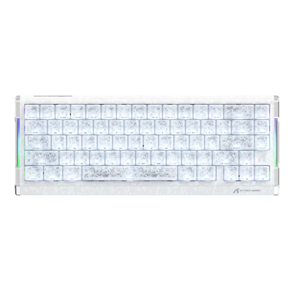 ATTACK SHARK R68 HE Carbon Fiber Rapid Trigger Keyboard - Ice Ninja