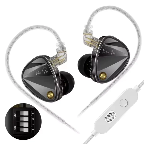 KZ Vader Pro HM Graph Bass Enhanced 3.5mm IEM with Mic & Switches