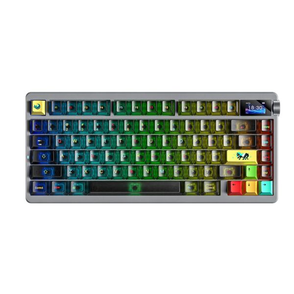 AULA NOVA75 Smart Custom Mechanical Keyboard - Black Translucent