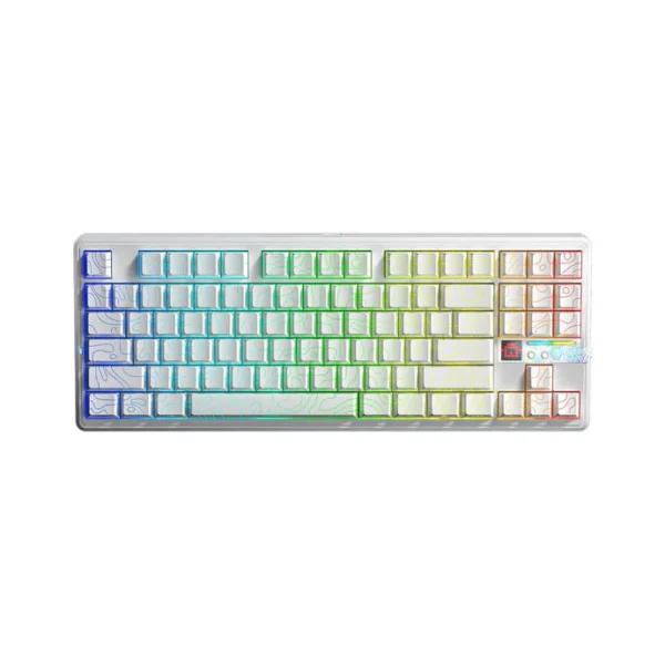 AULA F87 PRO V2 Gasket Mechanical Keyboard- Contour White