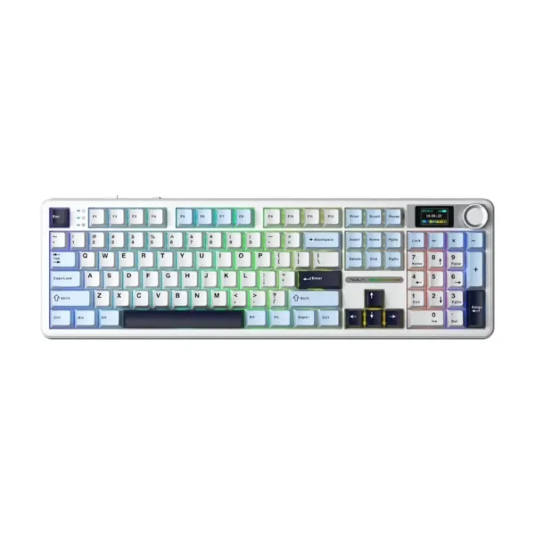 AULA F108 PRO Wireless Mechanical Keyboard - Glacier Blue