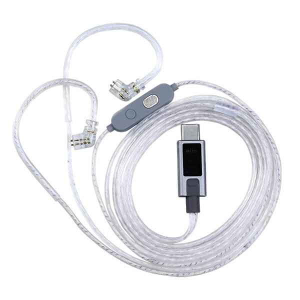 KZ M2 Dual-Mic Silver-Plated Type-C Upgrade Cable