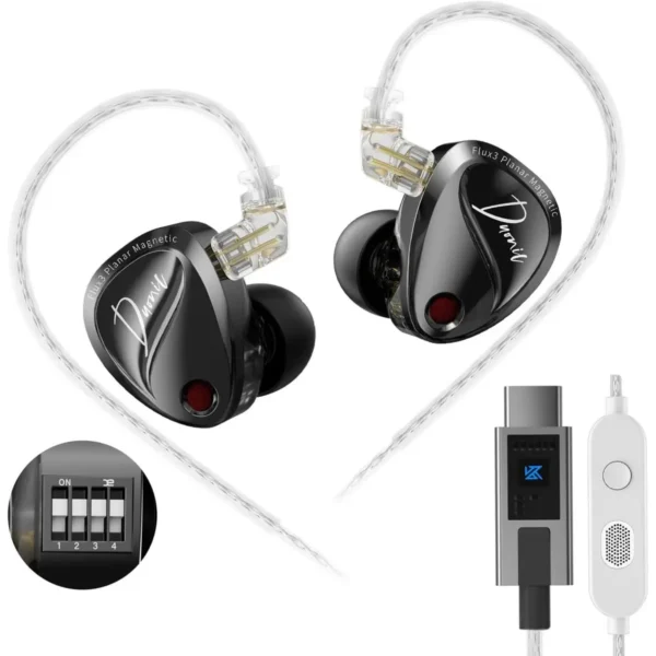 KZ Duonic Bass Improved With Switches (Type-C, Mic, Black)