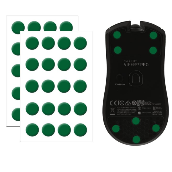 X-Raypad Jade Air DIY Mouse Skates D6.5mm Universal Dots – Quiet & Speed